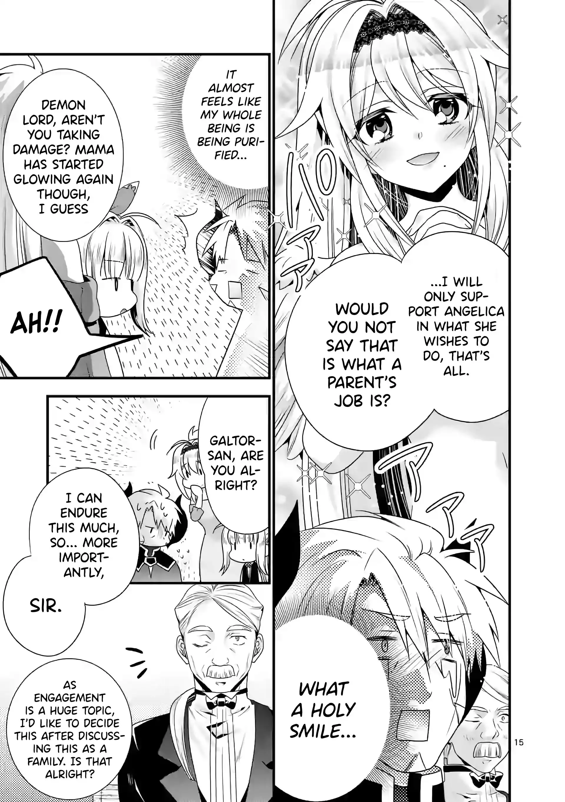 Maou Desu. Onna Yuusha no Hahaoya to Saikon Shita no de, Onna Yuusha ga Giri no Musume ni Narimashita. Chapter 38 16